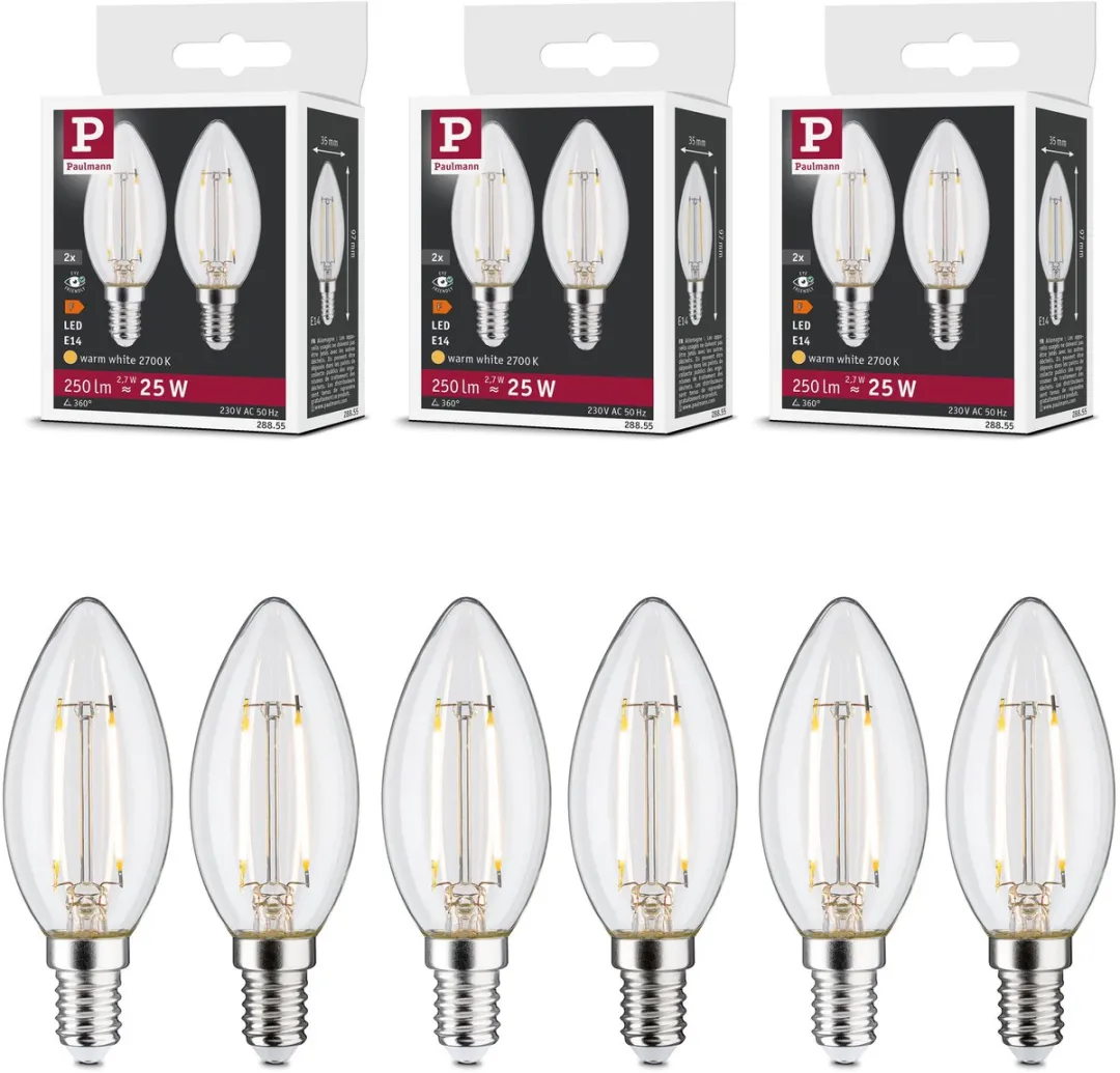 Paulmann Filament LED Kaars E14 Set