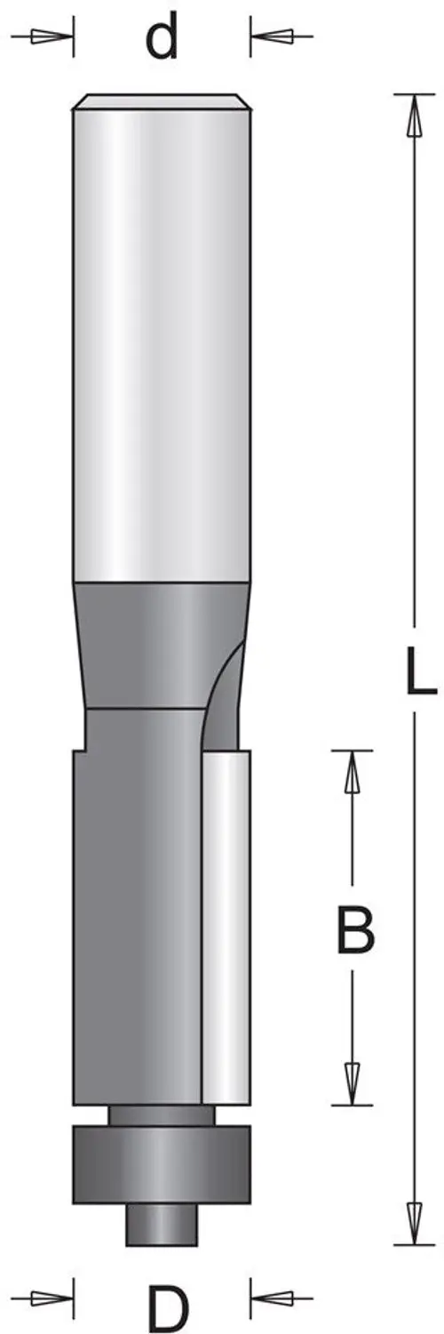 HiKOKI Kantenfrees met Onderlager 6mm
