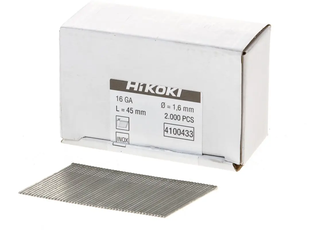 HIKOKI NAILS FINISH 16GA ANGLE 45MM INOXNT65GB
