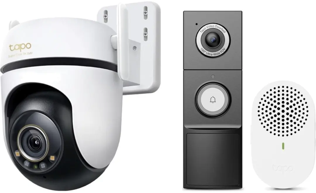 Tapo C530WS Beveiligingscamera Buiten + D235 2K 5MP Video Deurbel