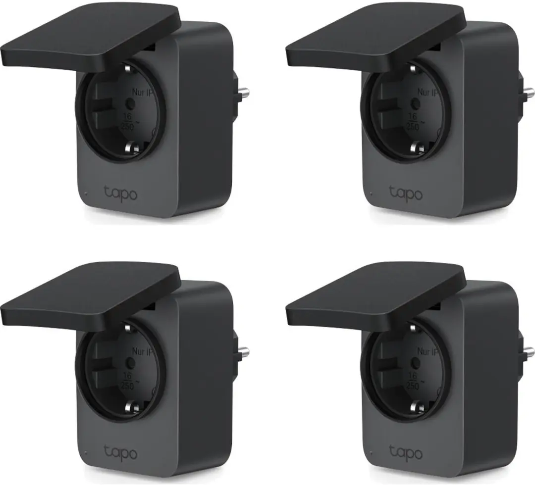 Tapo P410M Slimme Buitenstekker Wifi met Matter 4-pack