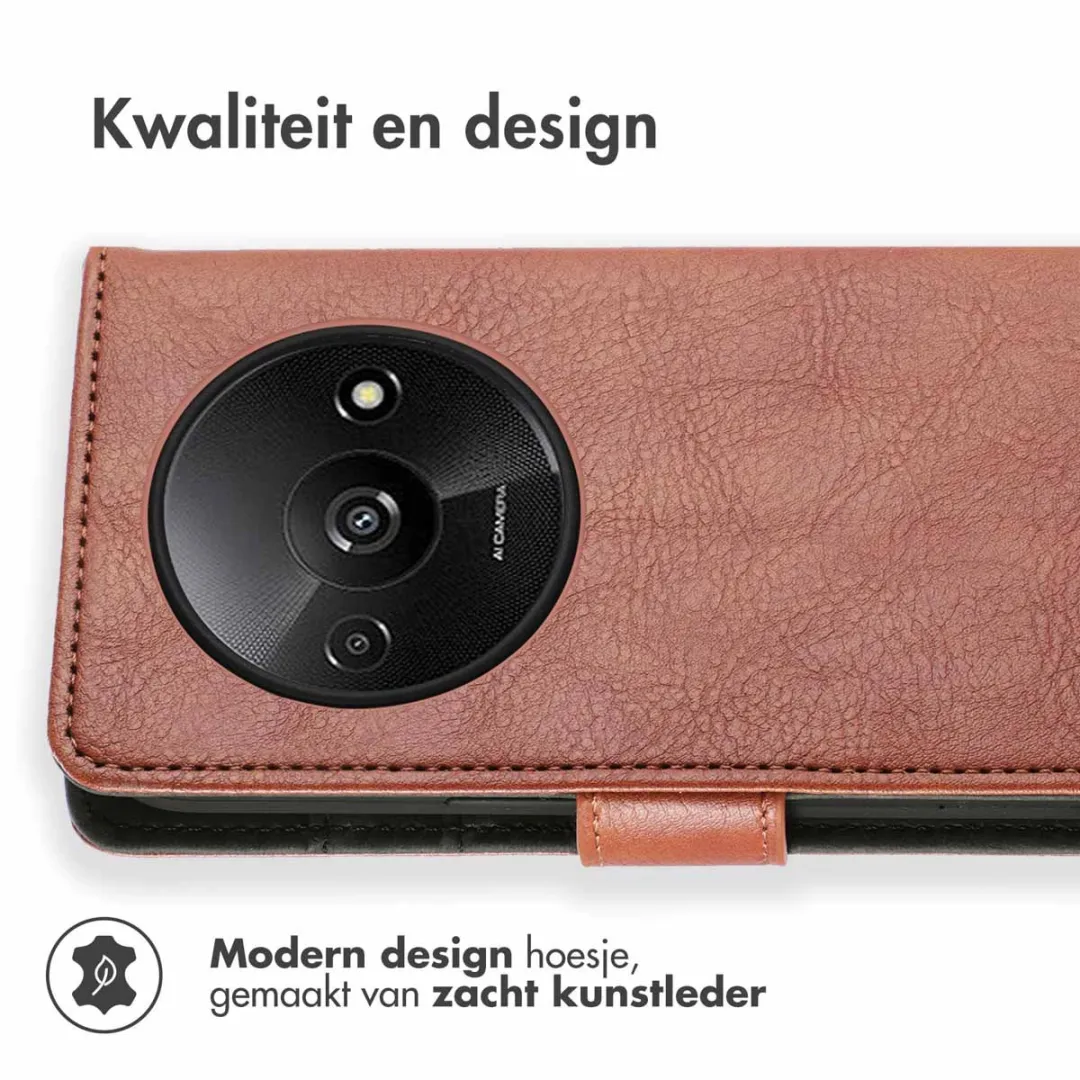 Imoshion Hoesje Xiaomi Redmi A3 - 3 Pasjes - Bruin