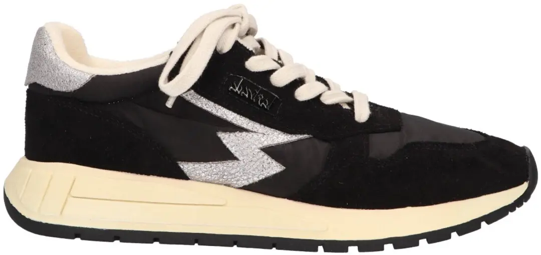 La Strada Sneaker Zwart Textiel