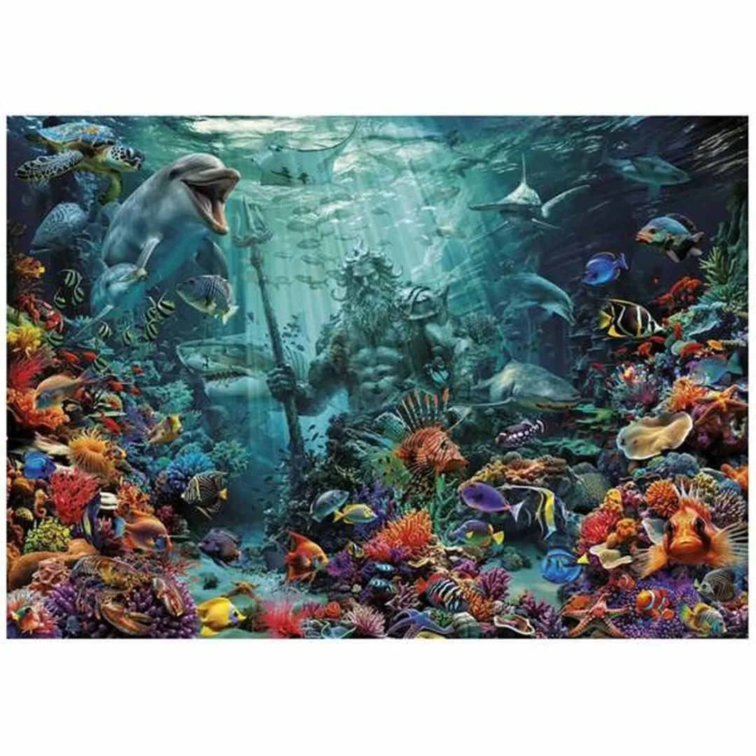 Educa Poseidon in a Coral Reef Puzzel - 1 Speler