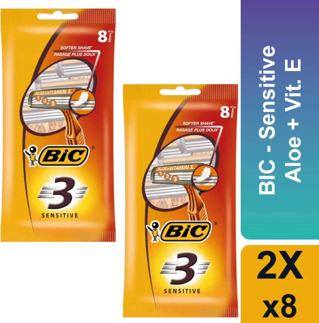 Bic 3 Sensitive Wegwerpscheermesjes