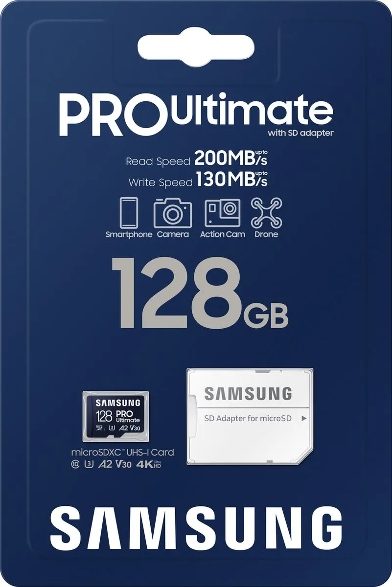 Samsung Pro Ultimate Micro SD 128GB - Incl. Adapter