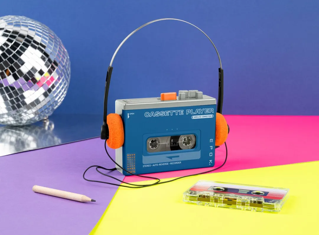 Bigben Cassettespeler REWIND+ BTTAPEBL Bluetooth - Blauw