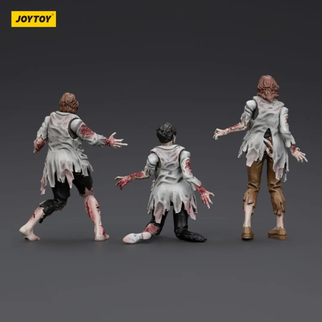 Joy Toy Zombie Dark Source Scientists 3-Pack - Action Figuur 8cm - Multi