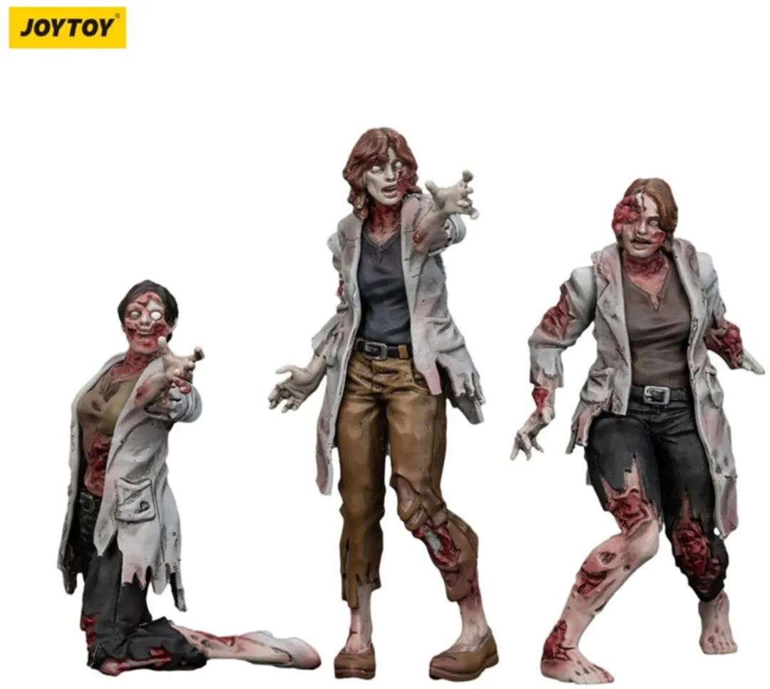 Joy Toy Zombie Dark Source Scientists 3-Pack