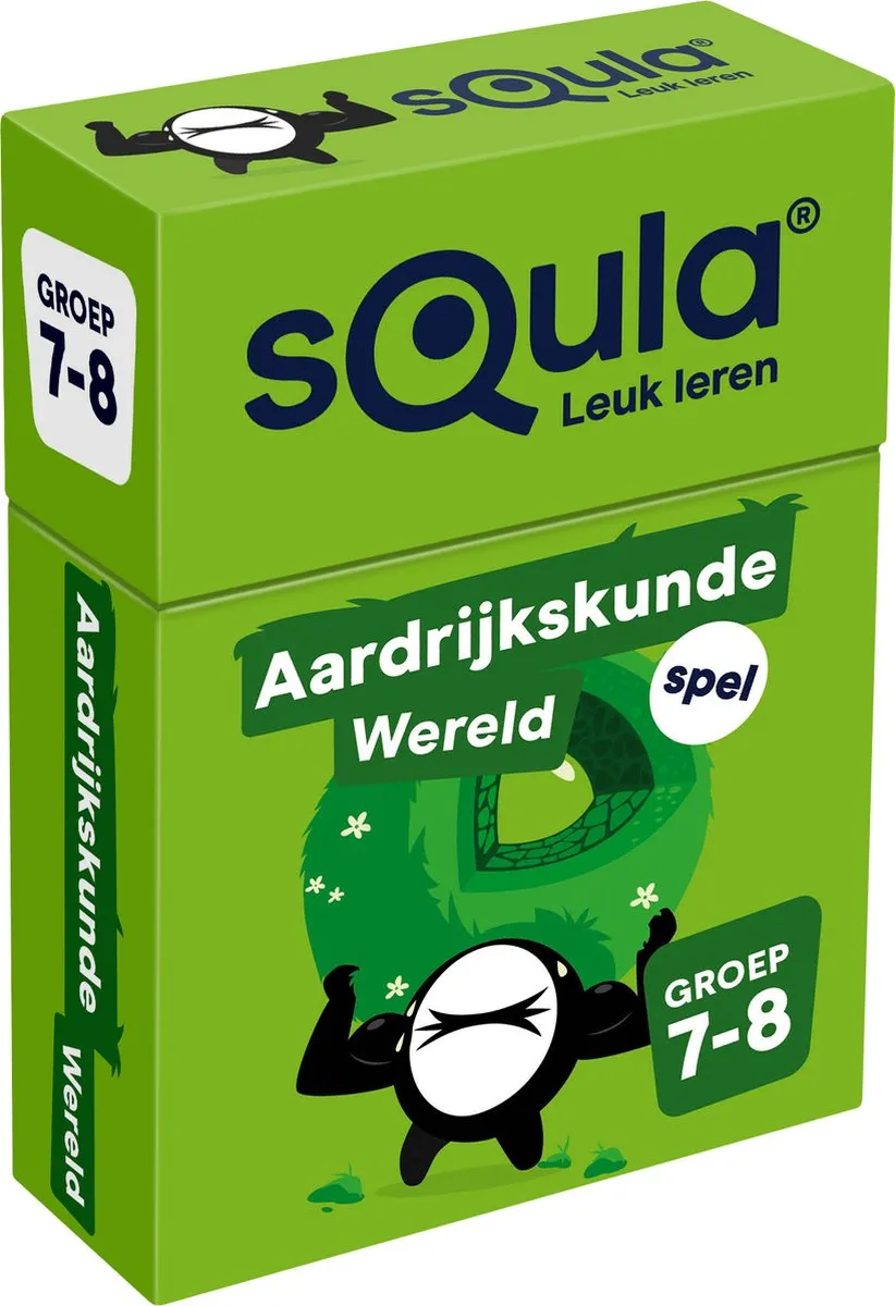Identity Games sQula Aardrijkskunde Wereld Groep 7-8 Kaartspel - 2-4 Spelers