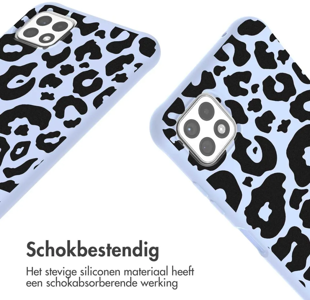 Imoshion Hoesje Samsung Galaxy A22 5G - Animal Lila - afbeelding 3 van 4