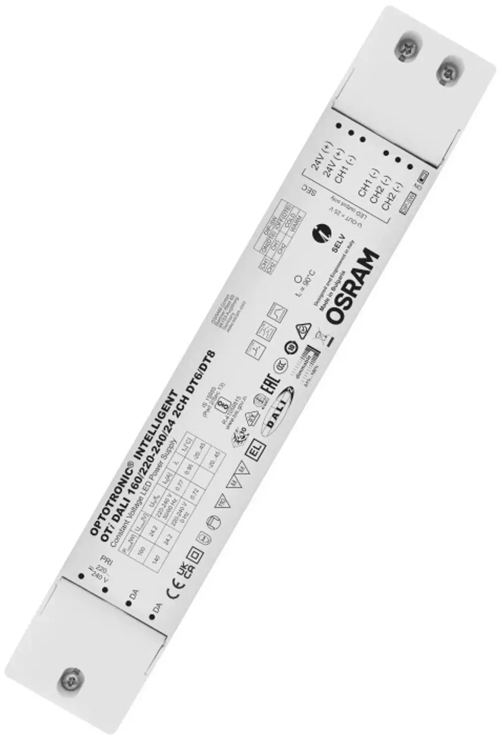 Osram LED Driver 2CHDT6/8 DALI Dimbaar
