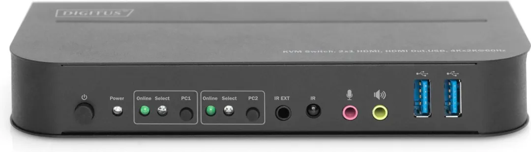 Digitus DS-12874 KVM-switch - Zwart