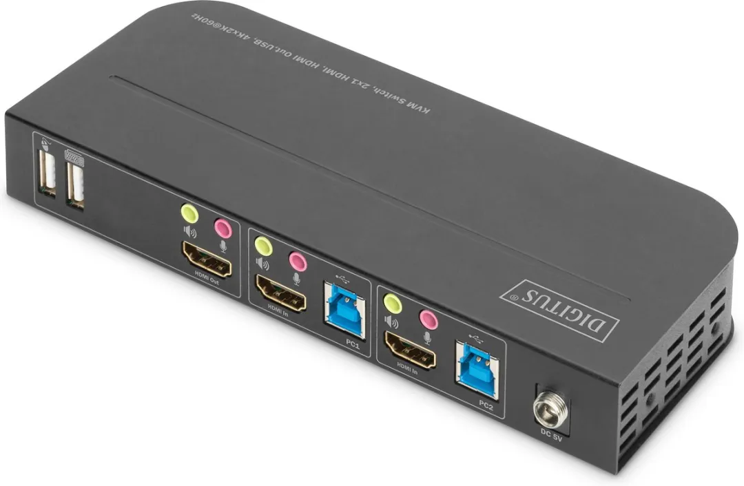 Digitus DS-12874 KVM-switch - Zwart