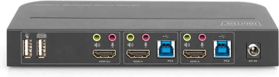 Digitus DS-12874 KVM-switch - Zwart