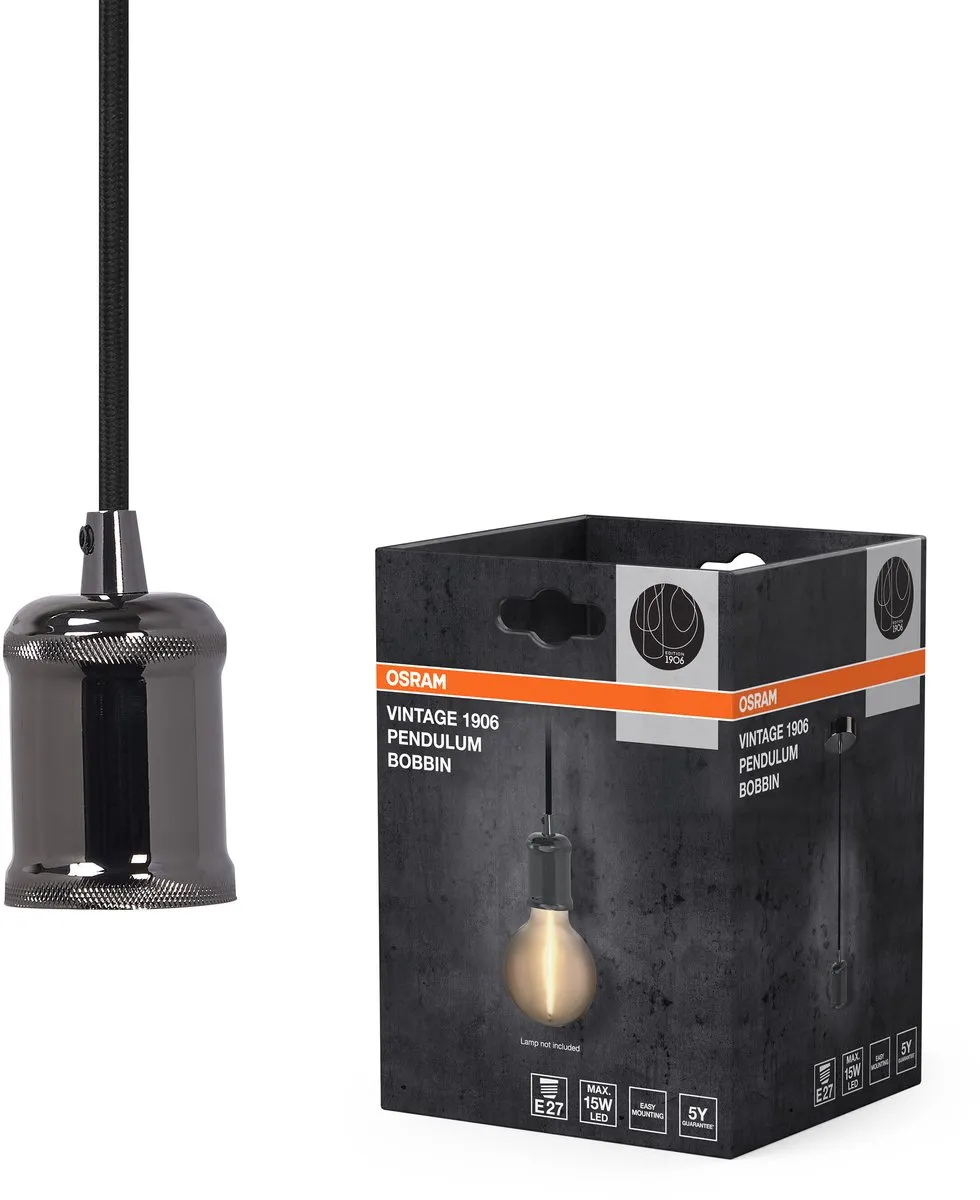 Osram Vintage 1906 BOBBIN Hanglamp - E27 - 25W - Ø100cm - Gunmetal