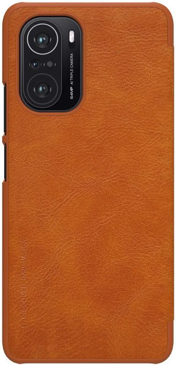 Nillkin Qin Hoesje Wallet Case - Xiaomi Mi 11i - Bruin - afbeelding 2 van 6