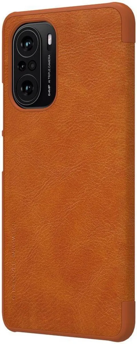 Nillkin Qin Hoesje Wallet Case - Xiaomi Mi 11i - Bruin - afbeelding 5 van 6