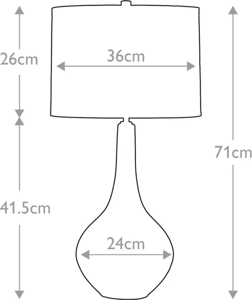 Elstead Lighting Job LED Tafellamp E27 60W - Bronze - afbeelding 6 van 6