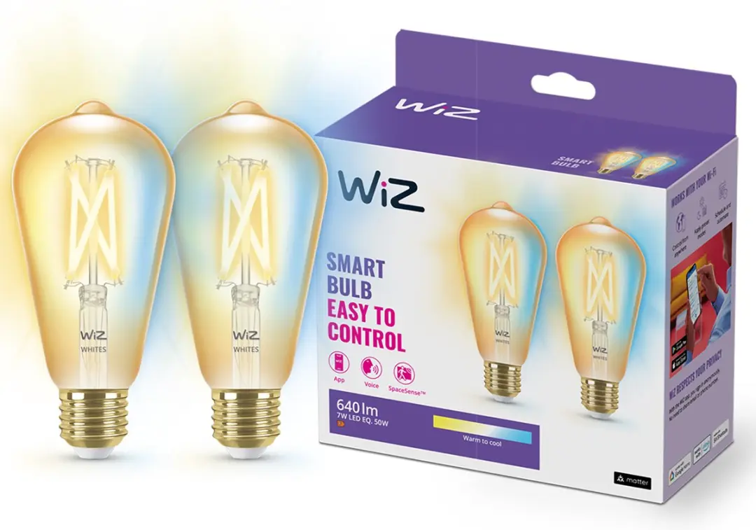 WiZ Edison Filament Lamp 2-pack