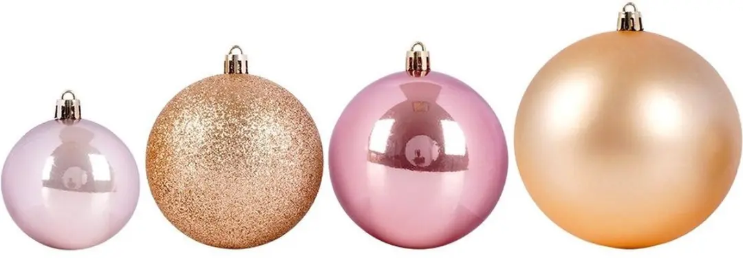 Koopman Kerstballen Onbreekbaar - Roze - 26 stuks - afbeelding 6 van 6