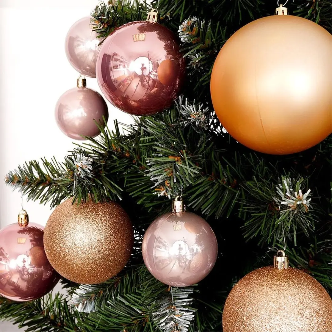Koopman Kerstballen Onbreekbaar - Roze - 26 stuks - afbeelding 4 van 6