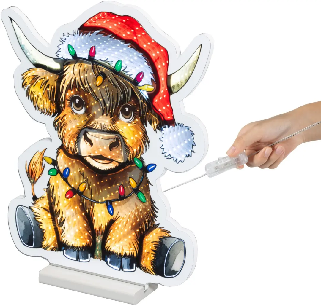 Lumineo LED Infinity Kerst Stier 39,5cm