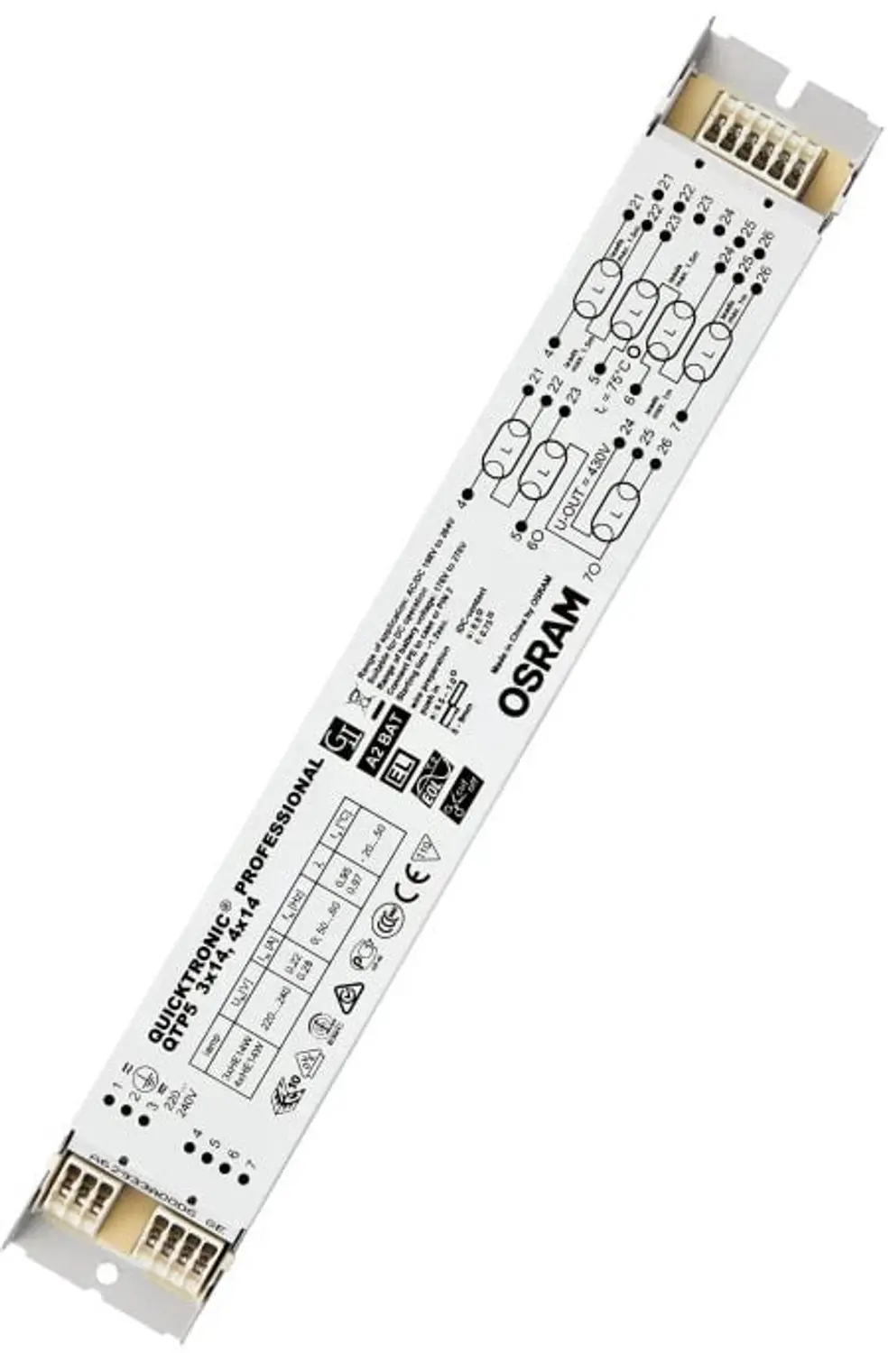 Osram QUICKTRONIC Voorschakelapparaat 4x 14W IP20