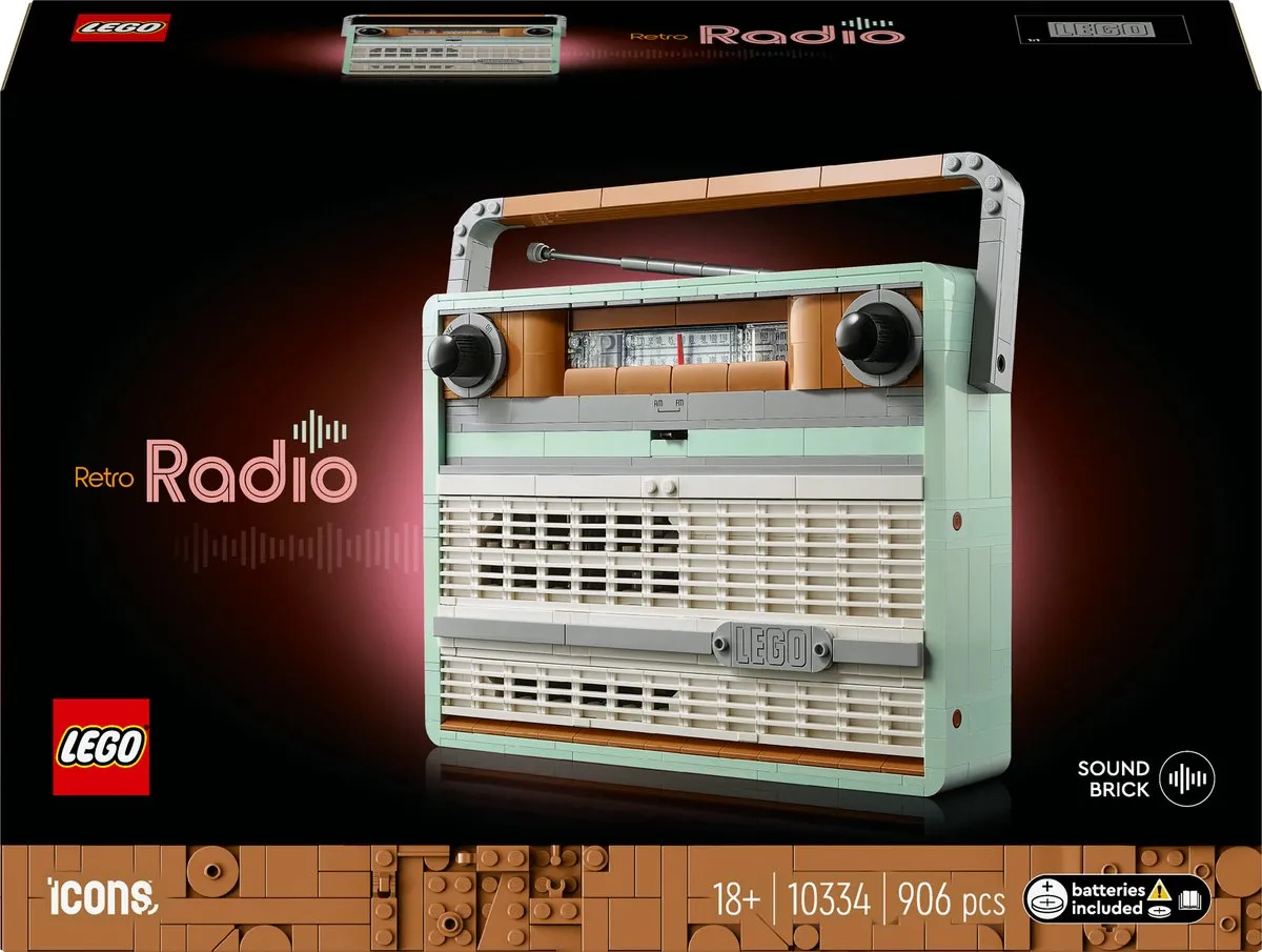 LEGO Icons Retro Draagbare Radio 10334