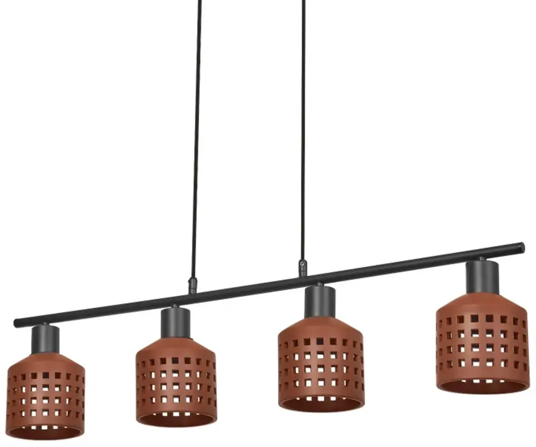 LEDVANCE Decor Clay Windows Pendant LN 4XE27 Brown
