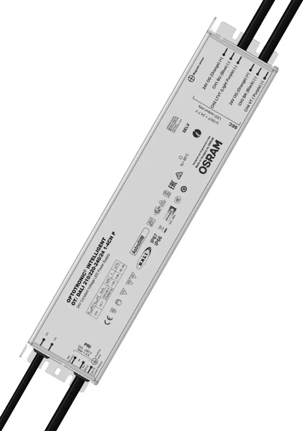 Osram LED Driver 210W 24.7V DALI Dimbaar IP66