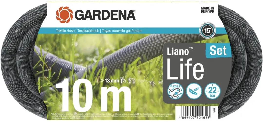 Textielslang Liano™ Life 10m Set
