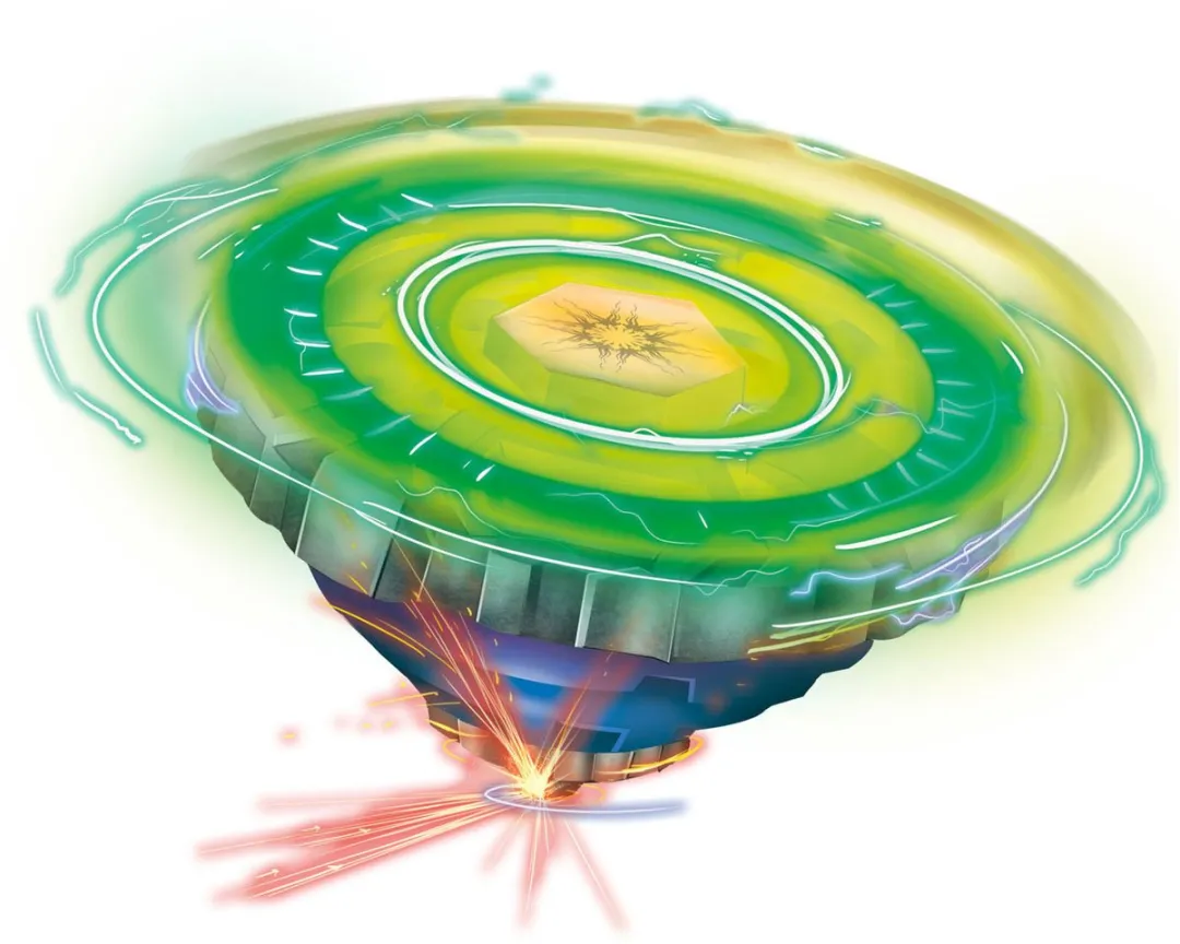 Toi-Toys Gyro Battle Metalen Tol - Multi kleuren