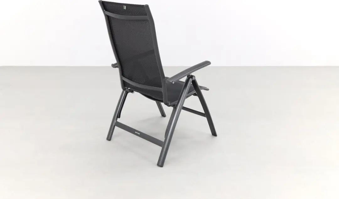 Kettler Legato Curve XL Tuinstoel Hoge Zithoogte - Antraciet - afbeelding 5 van 6