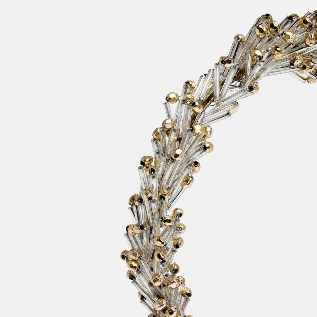 Loberon Caelwynne Hanger Ø15cm - Goud-/Zilverkleurig - afbeelding 2 van 3