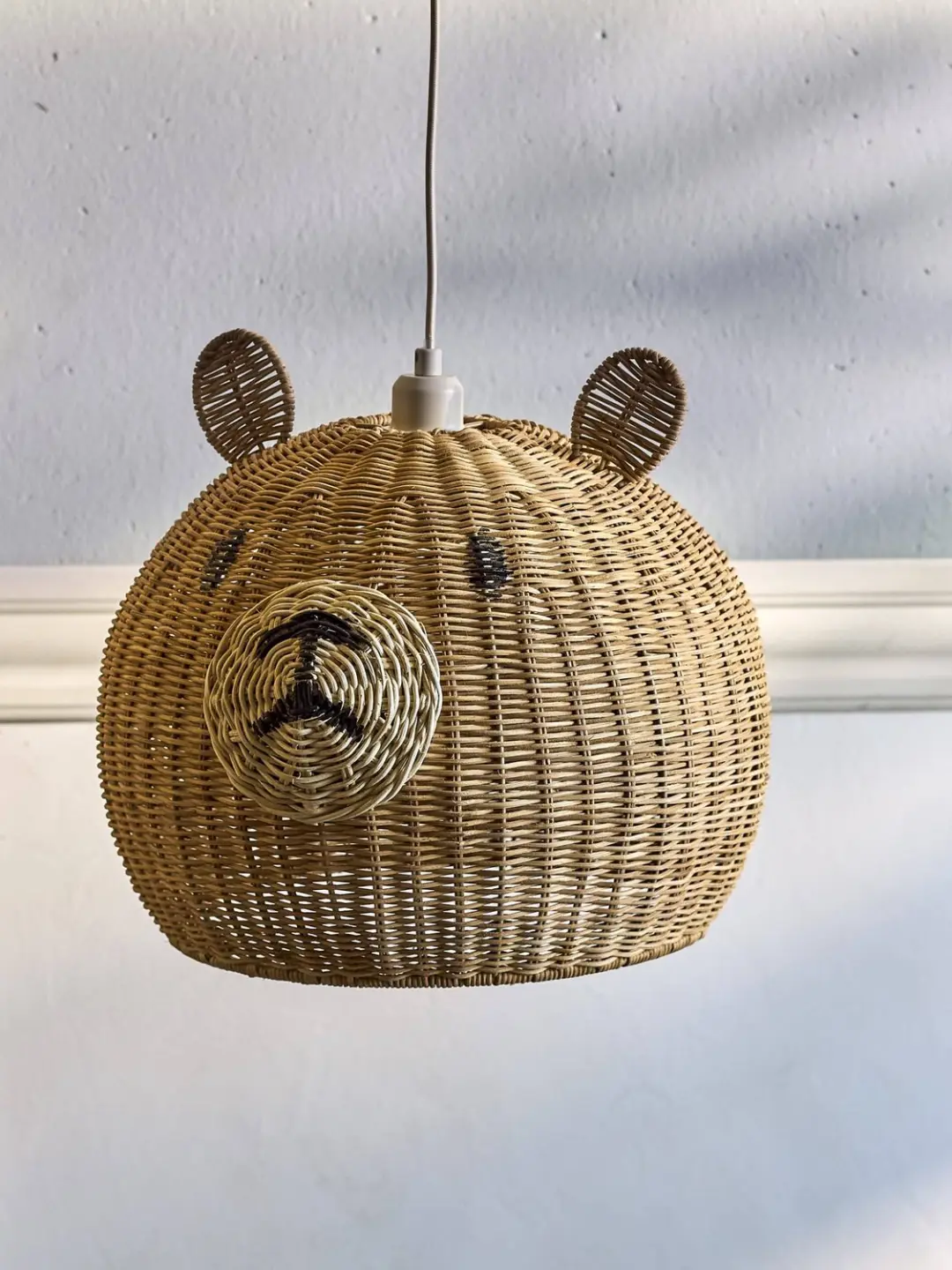 Bloomingville Mini Lilu Lampenkap Beer - Ø40cm - Naturel - afbeelding 3 van 5