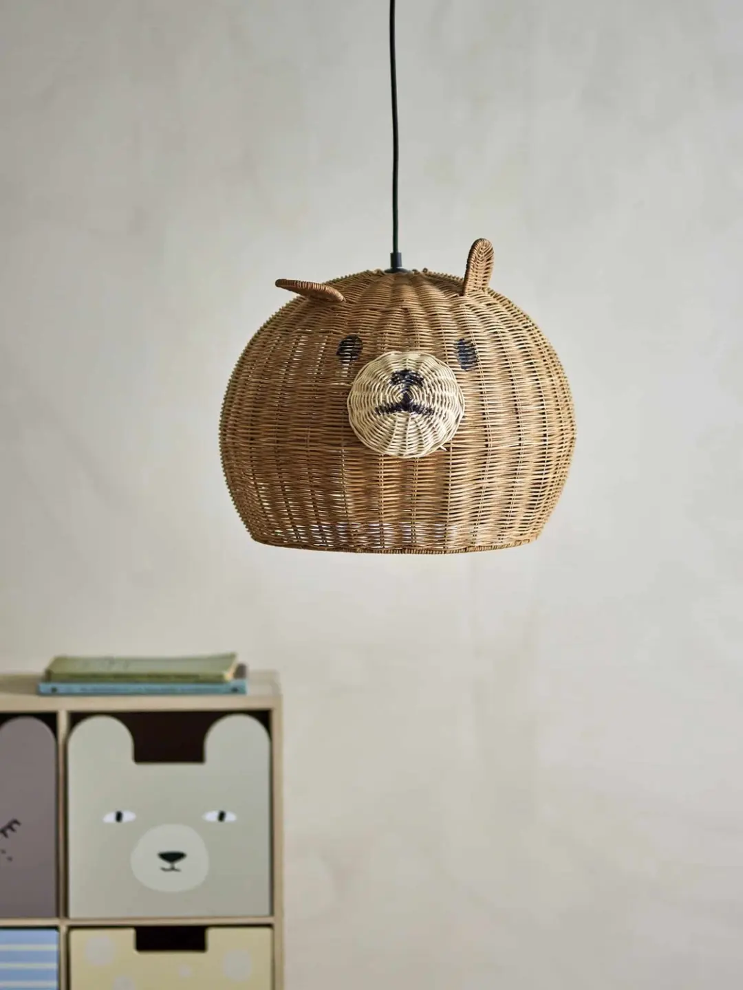 Bloomingville Mini Lilu Lampenkap Beer - Ø40cm - Naturel - afbeelding 4 van 5