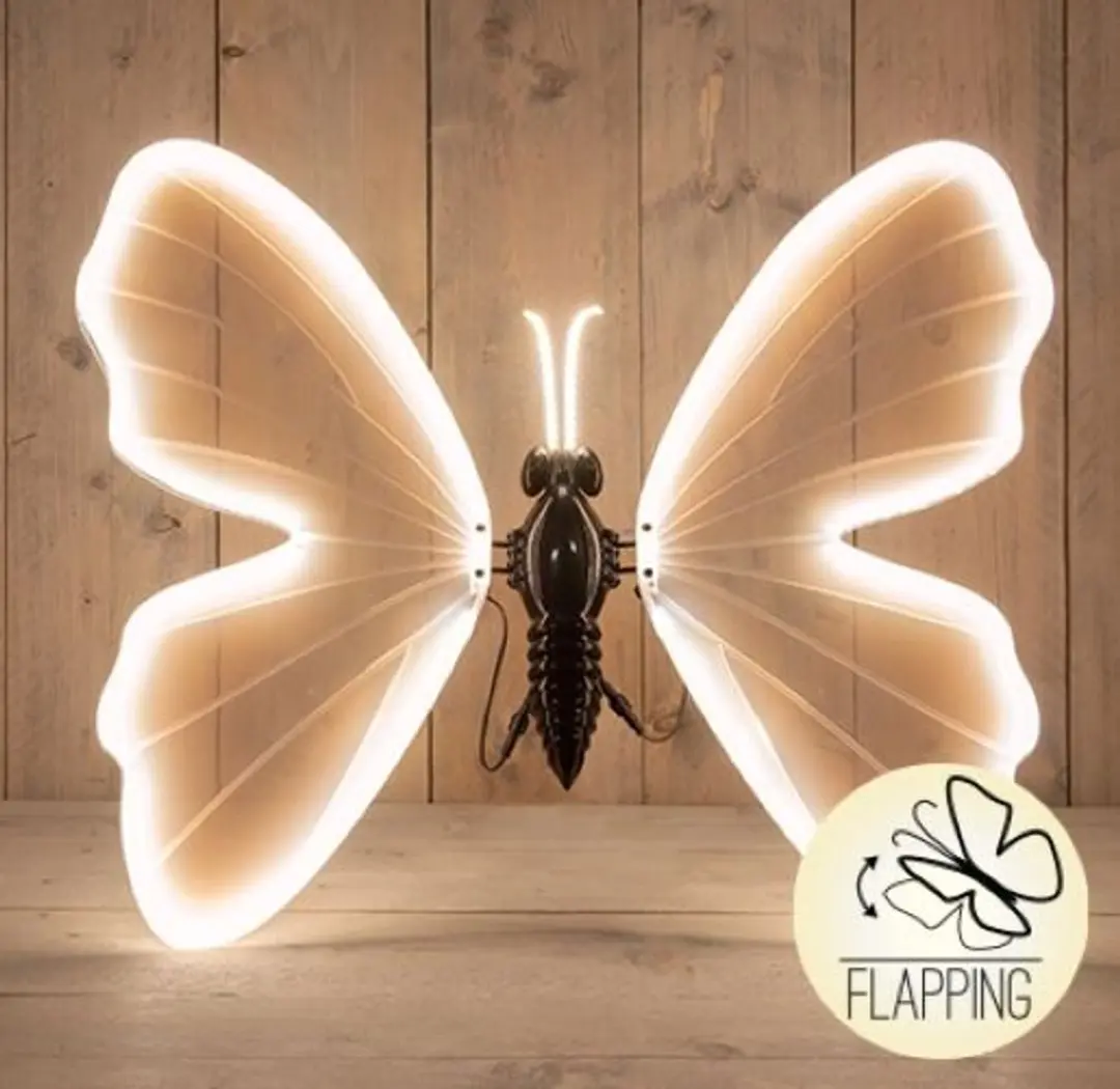 Anna's Collection LED Vlinder Bewegende Vleugels 80cm