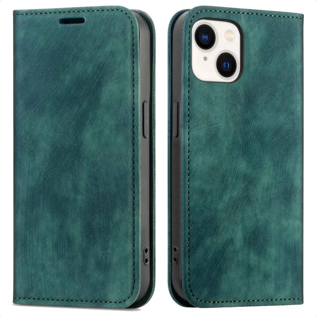 Imoshion Hoesje iPhone 15 Slim Bookcase Groen - 2 Pasjes
