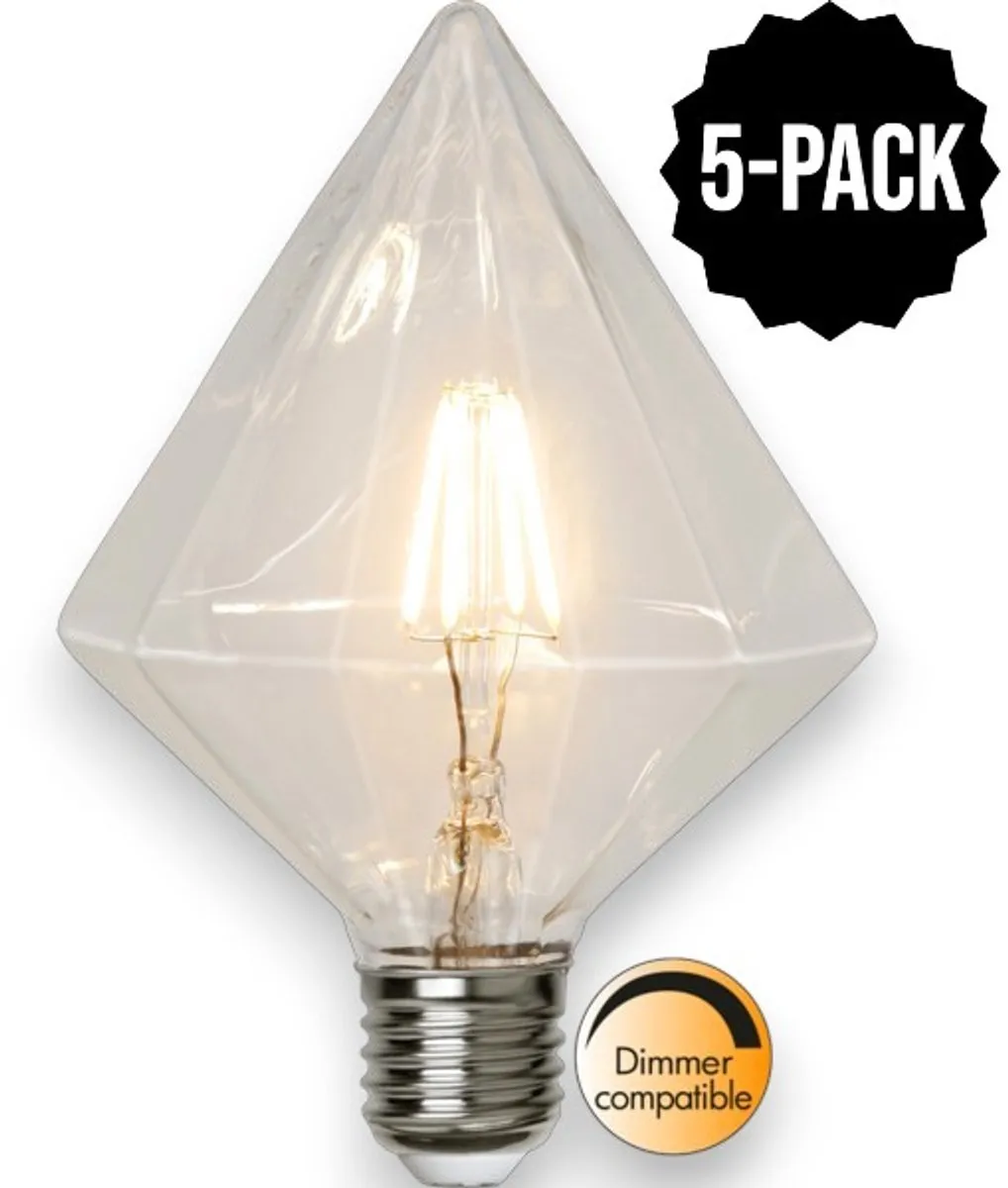 Star Trading Diamant Lamp E27 3.2W Extra Warm Wit