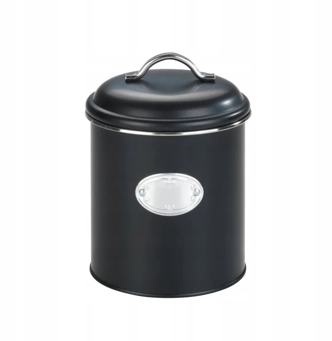 Wenko NERO Voorraadbus 1,6L Zwart Metaal