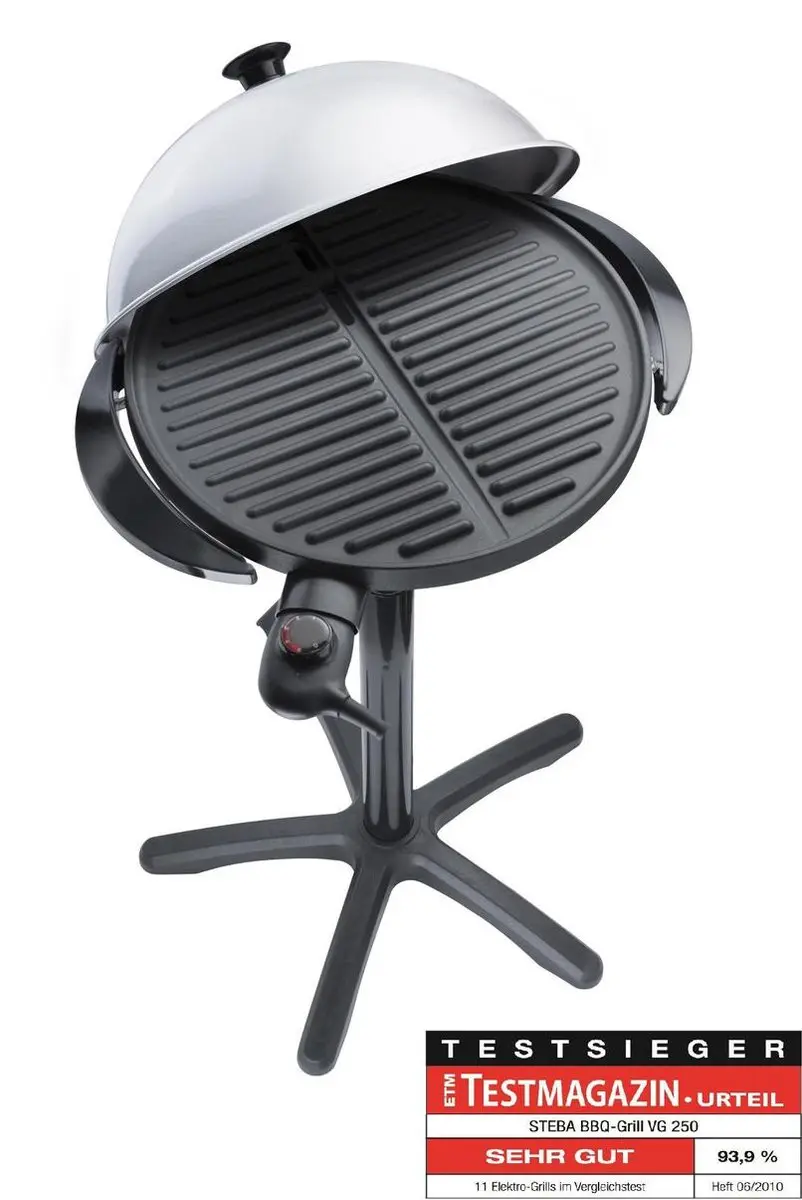 Steba VG250 Elektrische Barbecue - 1.80kW - Zwart - afbeelding 2 van 6