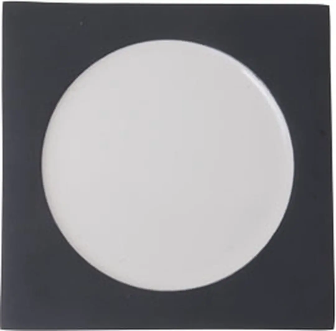 Alu Coaster S6 10cm  White Enamel Greygraphite