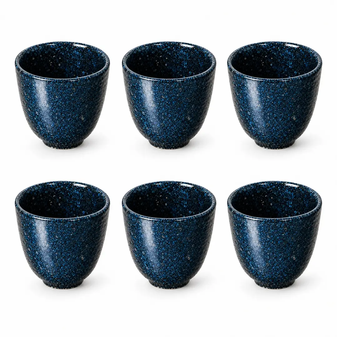 Cosy & Trendy Black Yoru Beker - Zwart - 6 Stuks - afbeelding 3 van 4