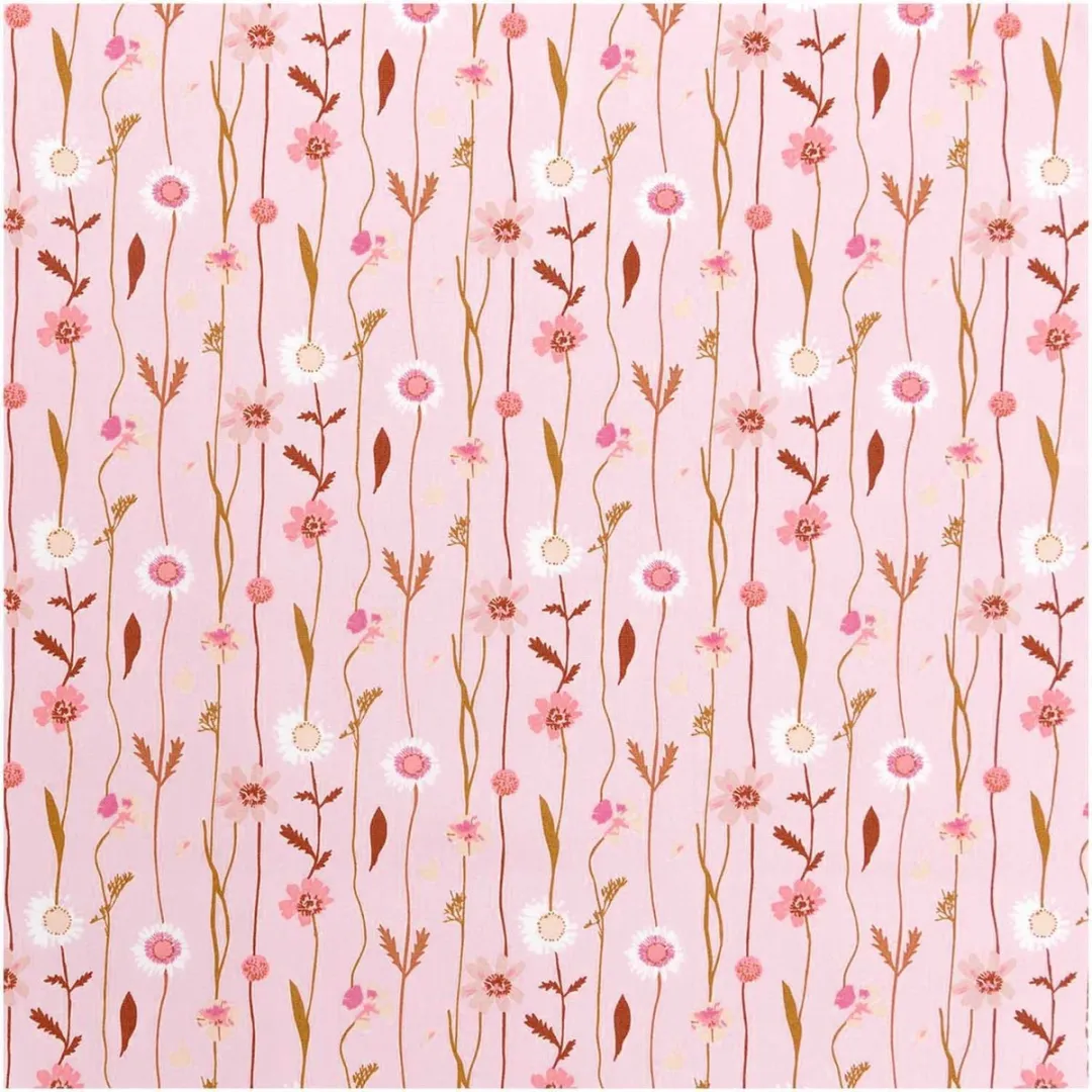 Rico Design Stof Katoen Wilde Bloemenprint 50x140cm