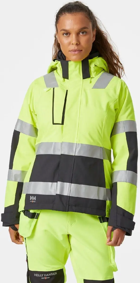 Helly Hansen W Luna Hi Vis Winterjas Dames - afbeelding 2 van 4