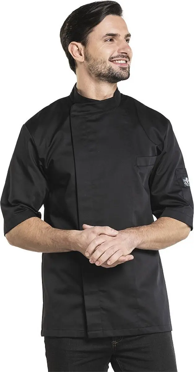 Chaud Devant Bacio Zwart Short Sleeve Koksbuis