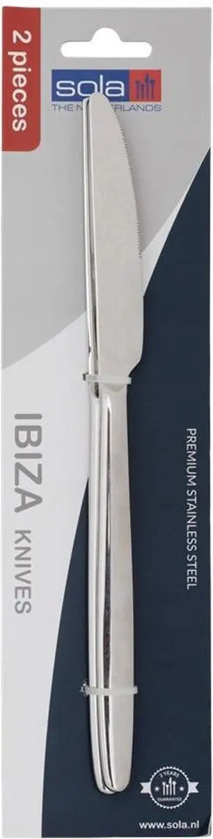 Sola Premium bestek RVS Ibiza 2 messen