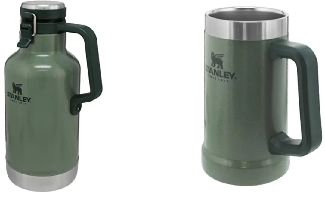 Roestvrijstalen Growler 1,9 Liter / 64oz & Drinkbeker 709 ml