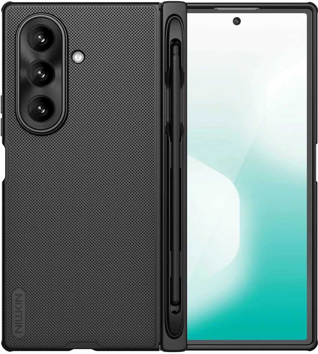 Nillkin Super Frosted Shield Case Zwart - Galaxy Z Fold 7 - MagSafe